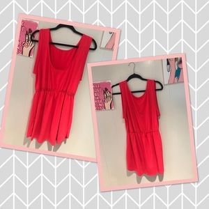 Neon pink dress